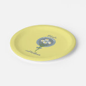 Assiettes En Carton Premier anniversaire mariage ou fiançailles (Angle)