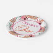 Assiettes En Carton Premier Anniversaire mignon Un Automne Automne Flo (Angle)