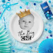 Assiettes En Carton Premier anniversaire photo moderne (Fête)