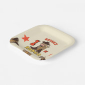Assiettes En Carton Premier rodéo (Angulaire)