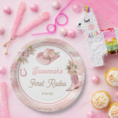 Assiettes En Carton Premier Rodéo Boho Rose 1er Anniversaire (Fête)