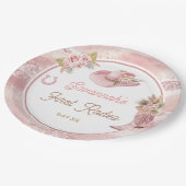 Assiettes En Carton Premier Rodéo Boho Rose 1er Anniversaire (Angle)