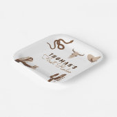 Assiettes En Carton Premier Rodeo Cowboy fête d'anniversaire (Angulaire)