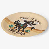 Assiettes En Carton Premier Rodeo mignon cheval cowboy fête d'annivers (Angle)