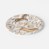 Assiettes En Carton Premier Rodéo Neutre Sud Cowboy papier d'anniversa (Angle)