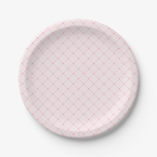 Assiettes En Carton Premier Rodéo rose fille fille anniversaire (Devant)