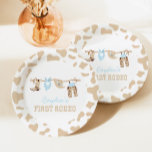 Assiettes En Carton Premier Rodéo Western Cowboy 1er Anniversaire Papi<br><div class="desc">Premier Rodeo western cowboy thème de la fête du 1er anniversaire.</div>