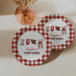 Assiettes En Carton Premier Rodéo Western Cowboy 1er Anniversaire Papi<br><div class="desc">Premier Rodeo western cowboy thème de la fête du 1er anniversaire.</div>