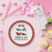 Assiettes En Carton Premier tour autour de la piste Plaques d'annivers (Fête)