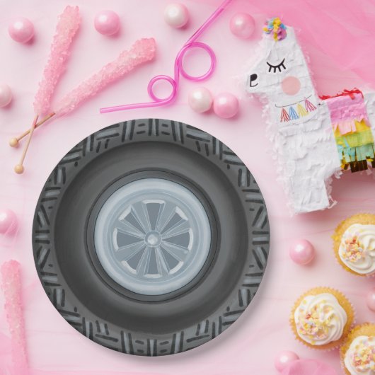 Assiettes En Carton Premier tour ou deux circuits rapides Anniversaire (Fête)