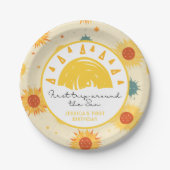 Assiettes En Carton Premier voyage autour du soleil 1er anniversaire (Devant)