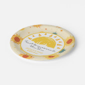 Assiettes En Carton Premier voyage autour du soleil 1er anniversaire (Angle)