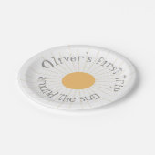 Assiettes En Carton Premier voyage autour du soleil Anniversaire boho (Angle)