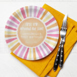 Assiettes En Carton Premier voyage autour du soleil fille premier anni<br><div class="desc">Pour une personnalisation plus avancée de cette conception,  il vous suffit de cliquer sur le bouton "Modifier en utilisant l'outil de conception" ci-dessus !</div>