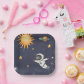 Assiettes En Carton Premier voyage autour du Soleil Garçons Décor d'an (Fête)