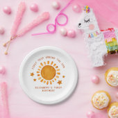 Assiettes En Carton Premier Voyage Autour Du Soleil - Soleil 1Er Anniv (Fête)