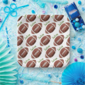 Assiettes En Carton Première année Football bas 1er anniversaire (Fête)