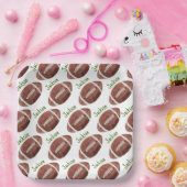 Assiettes En Carton Première année Football bas 1er anniversaire (Fête)