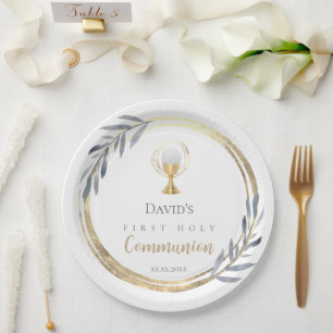 Assiettes En Carton Première communion