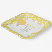 Assiettes En Carton Première Communion Blonde Boy Gold Damask (Angulaire)