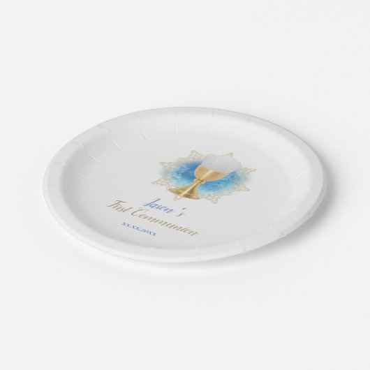 Assiettes En Carton Première communion catholique (Angle)