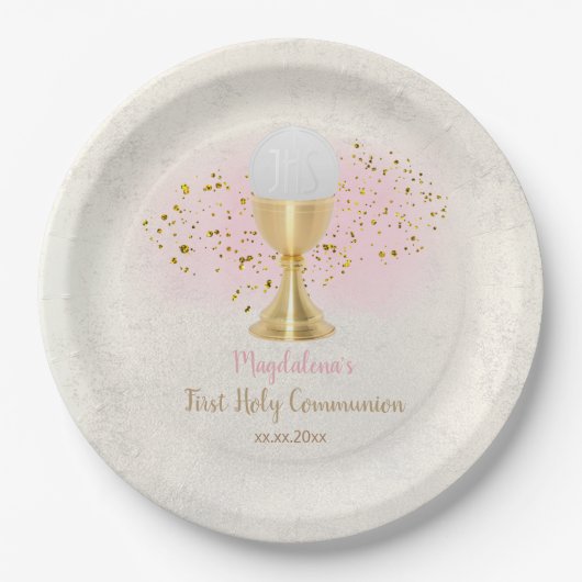 Assiettes En Carton Première communion Hoy (Devant)