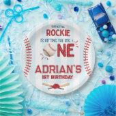 Assiettes En Carton Première fête d'anniversaire du baseball (Fête)