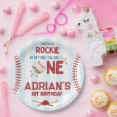 Assiettes En Carton Première fête d'anniversaire du baseball (Fête)