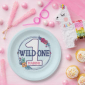 Assiettes En Carton Première fête de la tribu Teepee Boho (Fête)