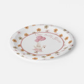 Assiettes En Carton Première fille Anniversaire Une plaque de papier d (Angle)