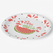 Assiettes En Carton Première pastèque d'un Melon (Angle)