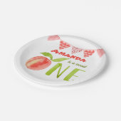 Assiettes En Carton Première pêche à l'aquarelle d'anniversaire  (Angle)