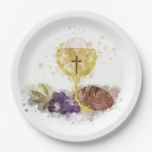 Assiettes En Carton Première sainte communion