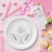 Assiettes En Carton Première sainte communion (Fête)