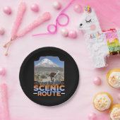 Assiettes En Carton Prenez la route Pittoresque - Llama Adventurer (Fête)