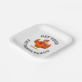 Assiettes En Carton Préparez vos pantalons gras ! - Plaques d'action d (Angulaire)