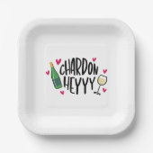 Assiettes En Carton Preppy Chardonnay Funny (Recto)