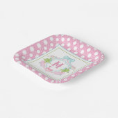 Assiettes En Carton Preppy Palm Beach Monogram Crest (Angulaire)