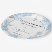 Assiettes En Carton Presentación 3 años Plaques de papier Papier Papie (Angle)