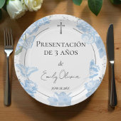 Assiettes En Carton Presentación 3 años Plaques de papier Papier Papie