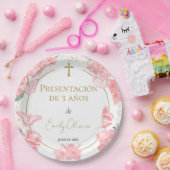 Assiettes En Carton Presentación 3 años Plaques Papier Papiers Papiers (Fête)