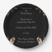 Assiettes En Carton Présentation du Mariage d'invitation que vous pouv (Devant)