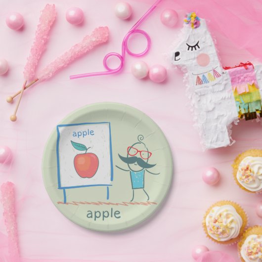 Assiettes En Carton Présentation d'une Apple (Fête)