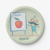 Assiettes En Carton Présentation d'une Apple (Devant)