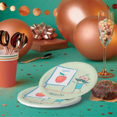 Assiettes En Carton Présentation d'une Apple