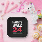 Assiettes En Carton Président Elect Kamala Harris & Tim Walz 2024 (Fête)