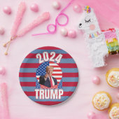 Assiettes En Carton Président Trump États-Unis (Fête)