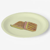 Assiettes En Carton Pressé Cubain Sandwich Ham fromage Salami PIckle (Angle)