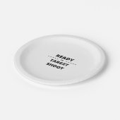 ASSIETTES EN CARTON PRÊT À CIBLER LE TIRAGE (Angle)