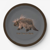Assiettes En Carton Prickly Porky (Devant)